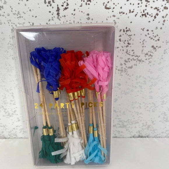 Meri Meri 24 Colorful Party Pick Set - Picture 3 of 4